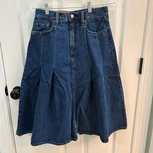 Levi's Dark Blue A-Line Skirt